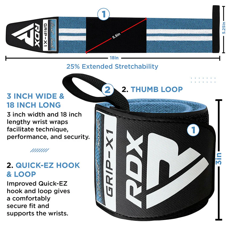 RDX W4 Sangles de Soutien 18 pouce des Poignets pour la Musculation - Image 13